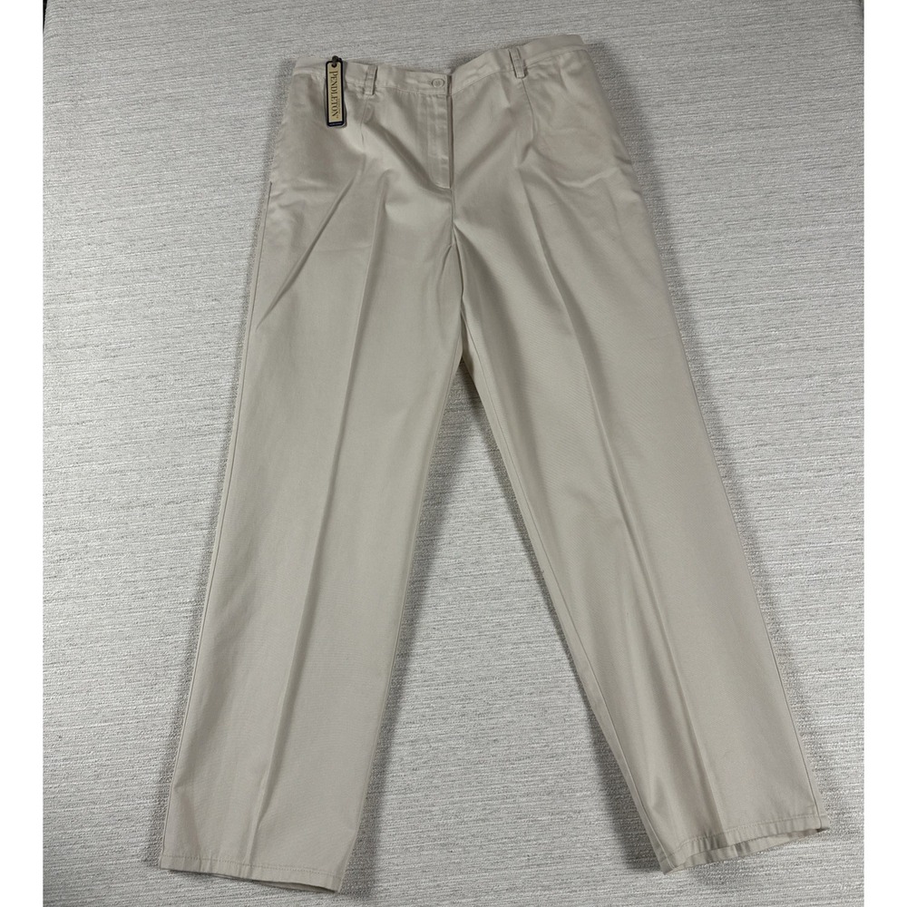 Classic Preppy Business Casual Khaki Straight Leg Dress Pants Pendleton NWT 14